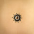 SiaLinda: Breast and body tattoo Maeva, self-adhesive, set of 2, black gold, flower pattern.